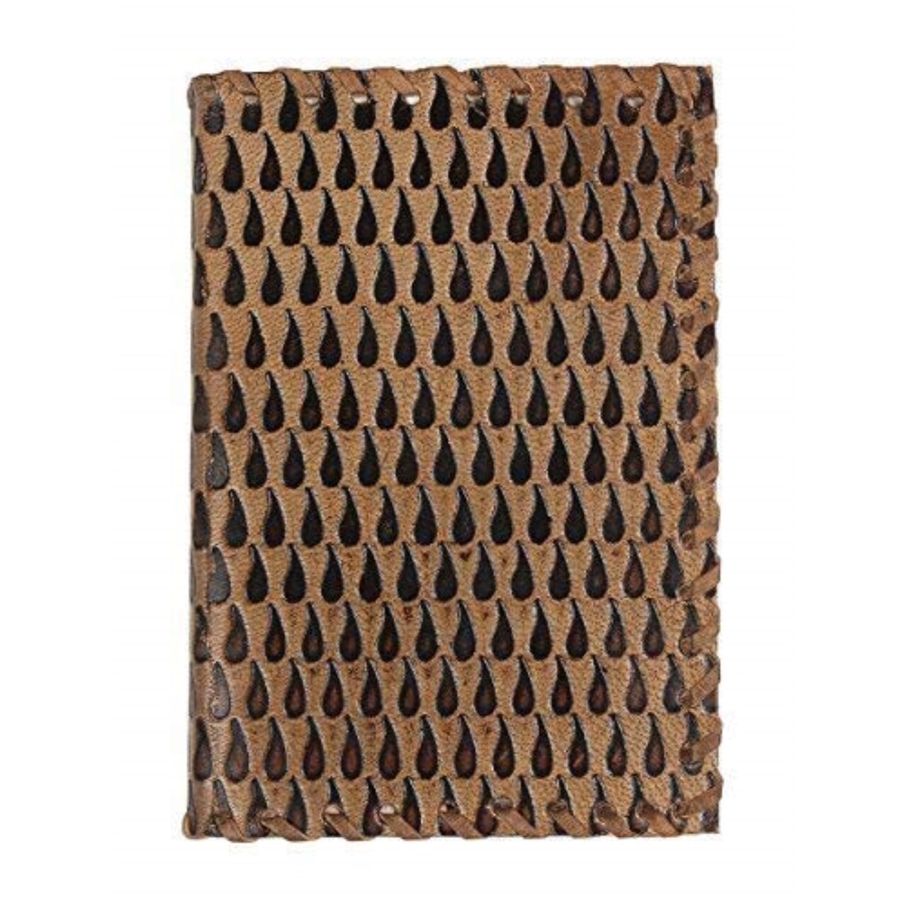 Store Indya Handmade Genuine Leather Journal Eco-Friendly 80 Unlined Pages Compact Travel Diary Writing Journal for Men & Women (6 x 4 Inch) Tear Drop Design